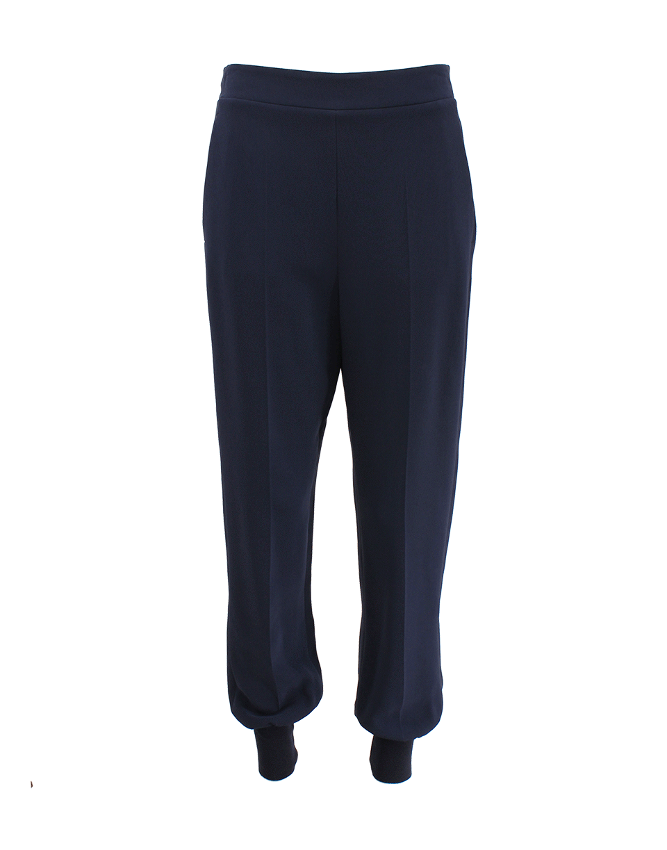 STELLA MCCARTNEY-Front Zip Elastic Cuff Trouser-