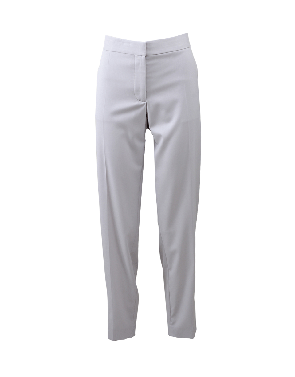 STELLA MCCARTNEY-Trouser With Ankle Zippers-SMOKE