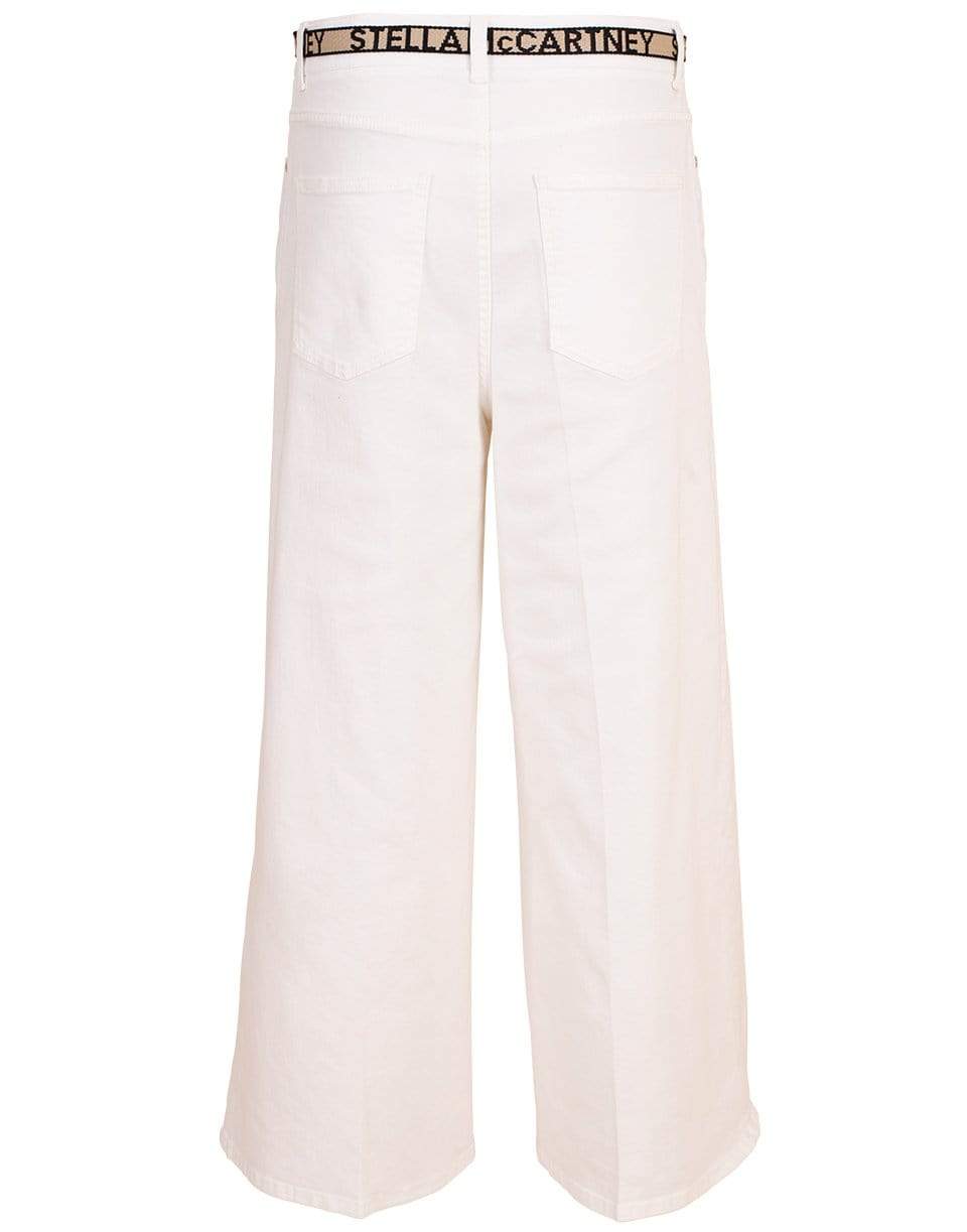 STELLA MCCARTNEY-Wide Leg Cropped Trouser-