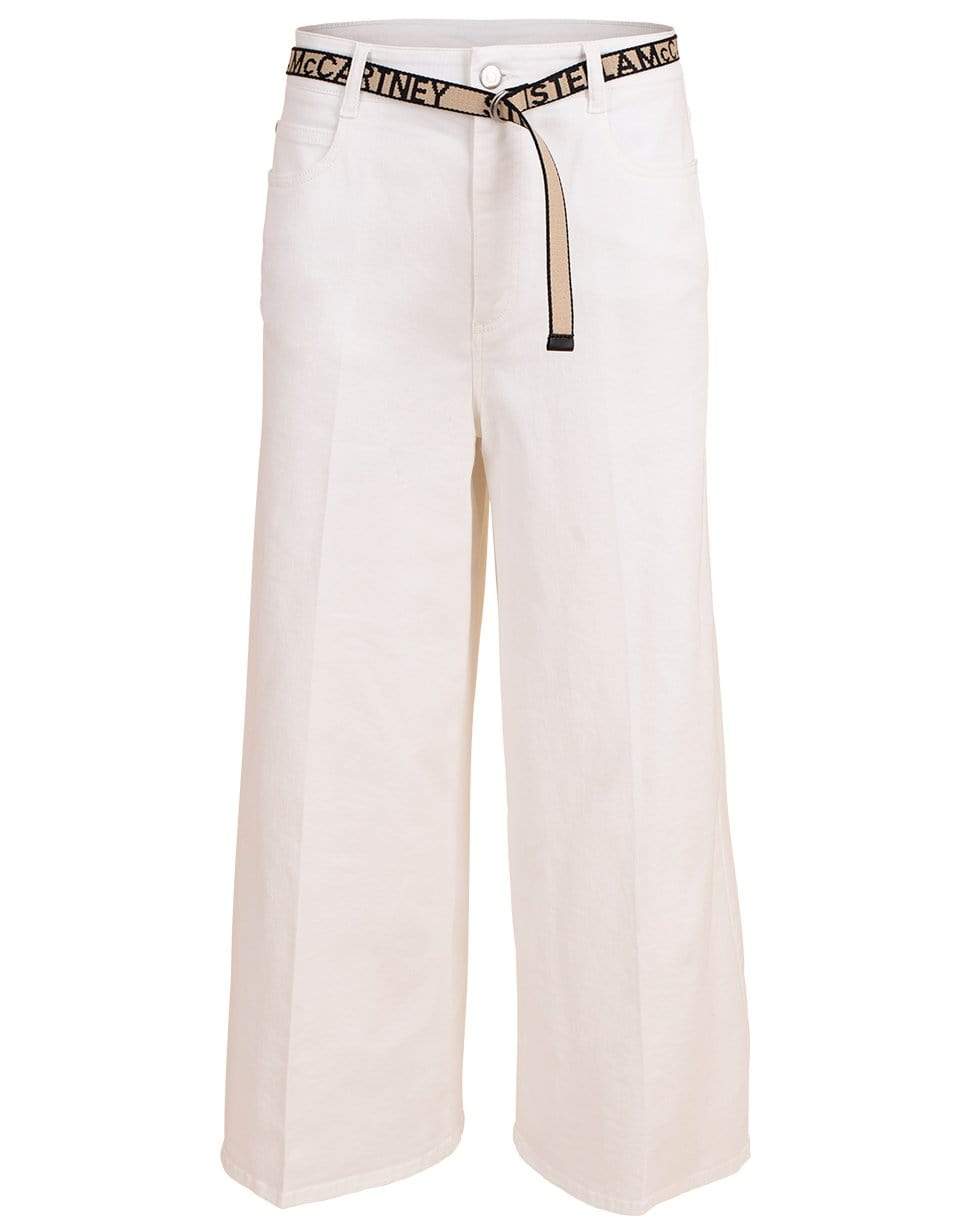 STELLA MCCARTNEY-Wide Leg Cropped Trouser-
