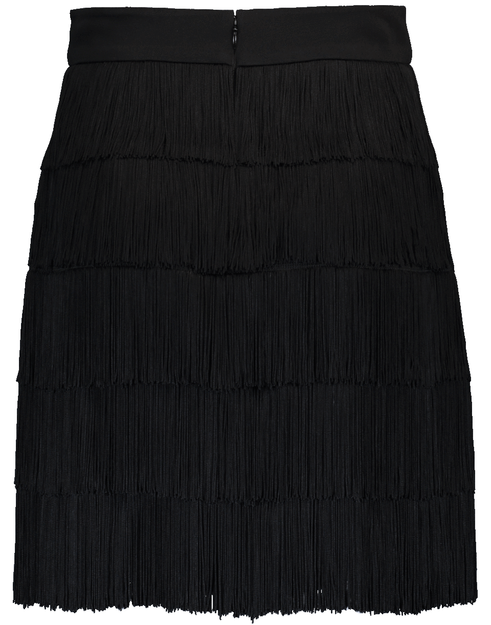 STELLA MCCARTNEY-Cady Fringe Skirt-BLACK