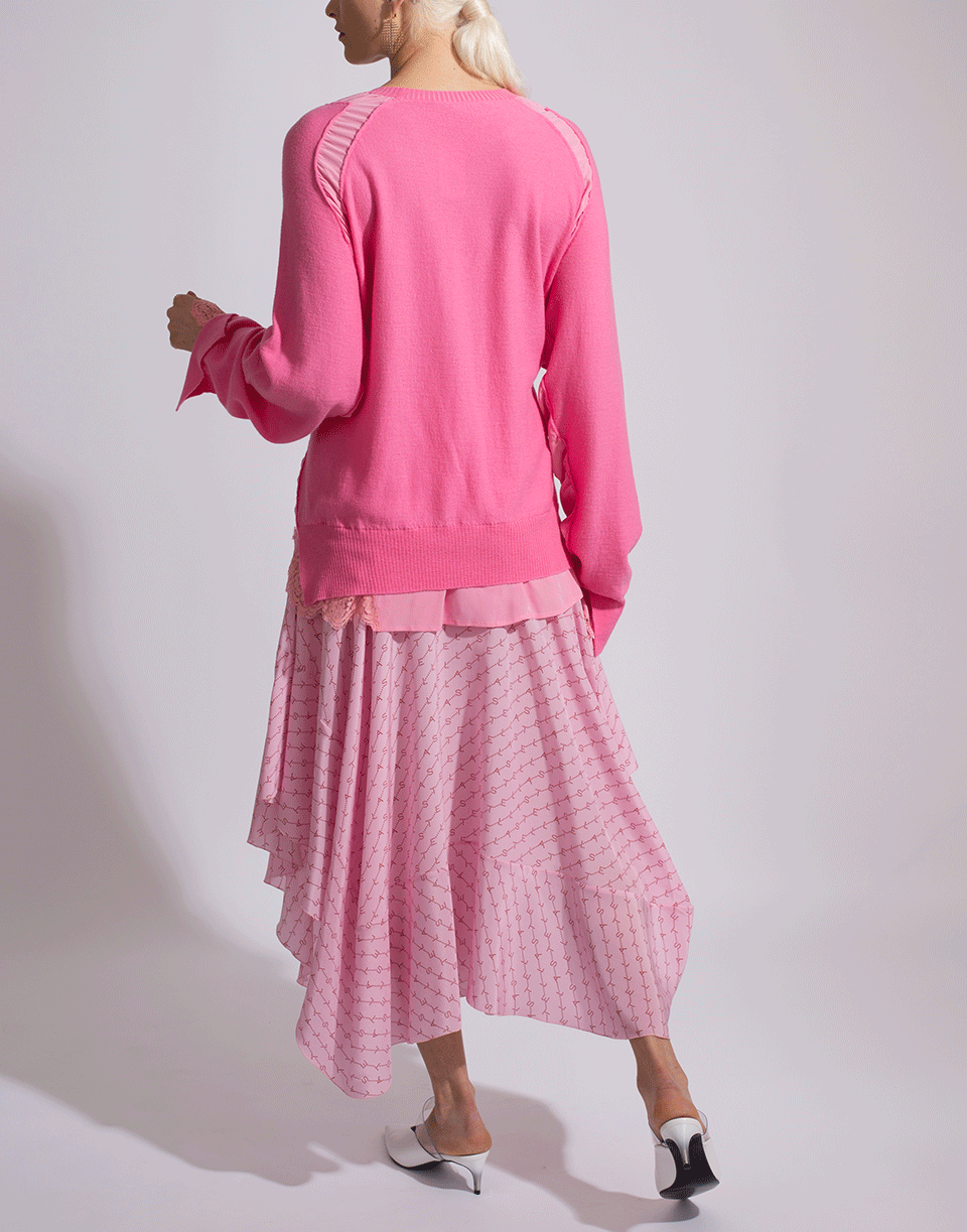 STELLA MCCARTNEY-Asymmetrical Layered Poppy Skirt-