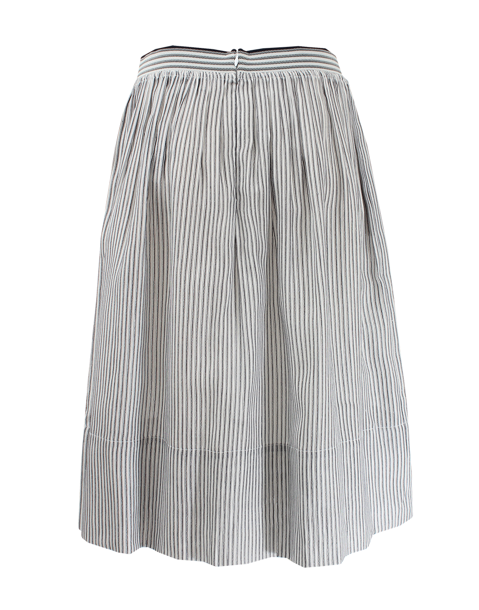 STELLA MCCARTNEY-Elastic Waist Pillow Ticking Skirt-