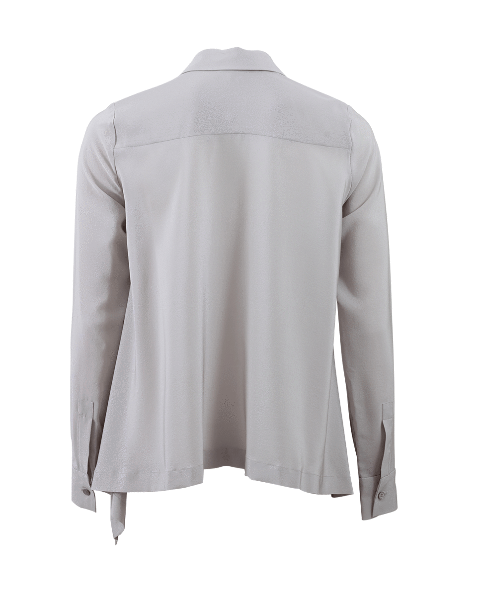 STELLA MCCARTNEY-Drape Side Button Down Blouse-