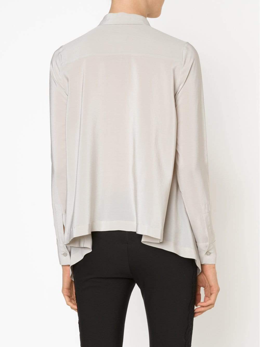 STELLA MCCARTNEY-Drape Side Button Down Blouse-