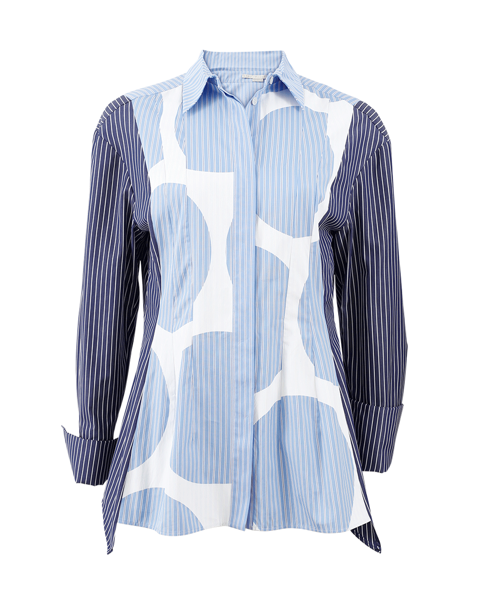 STELLA MCCARTNEY-Striped And Dot Blouse-