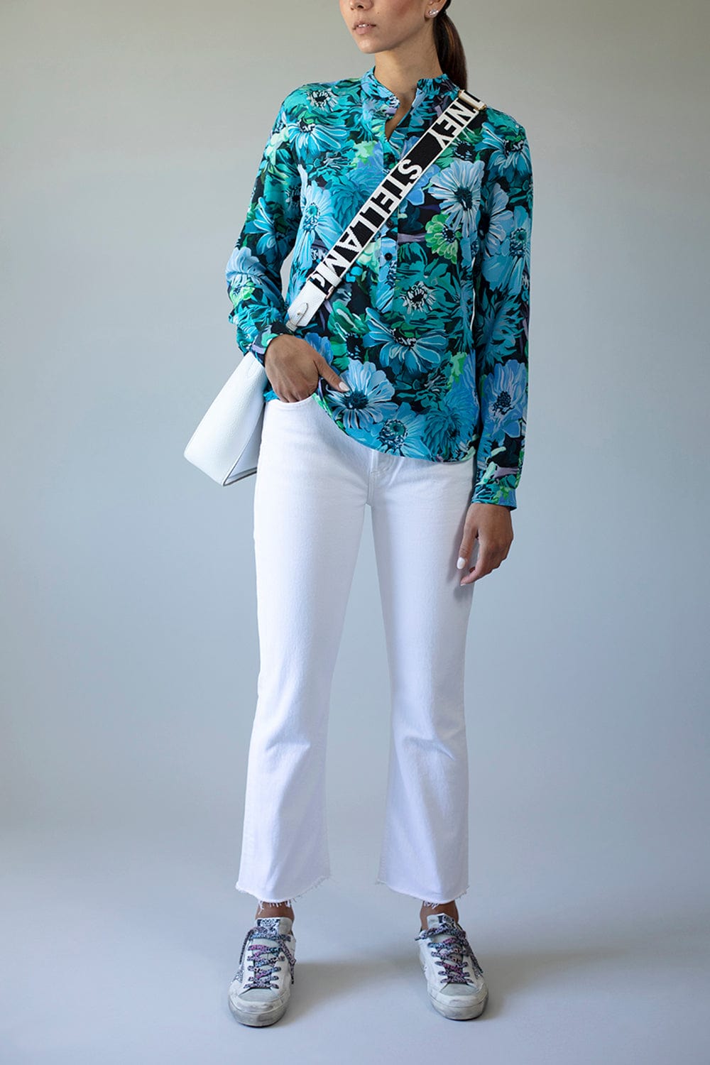 STELLA MCCARTNEY-Flower Print Shirt-