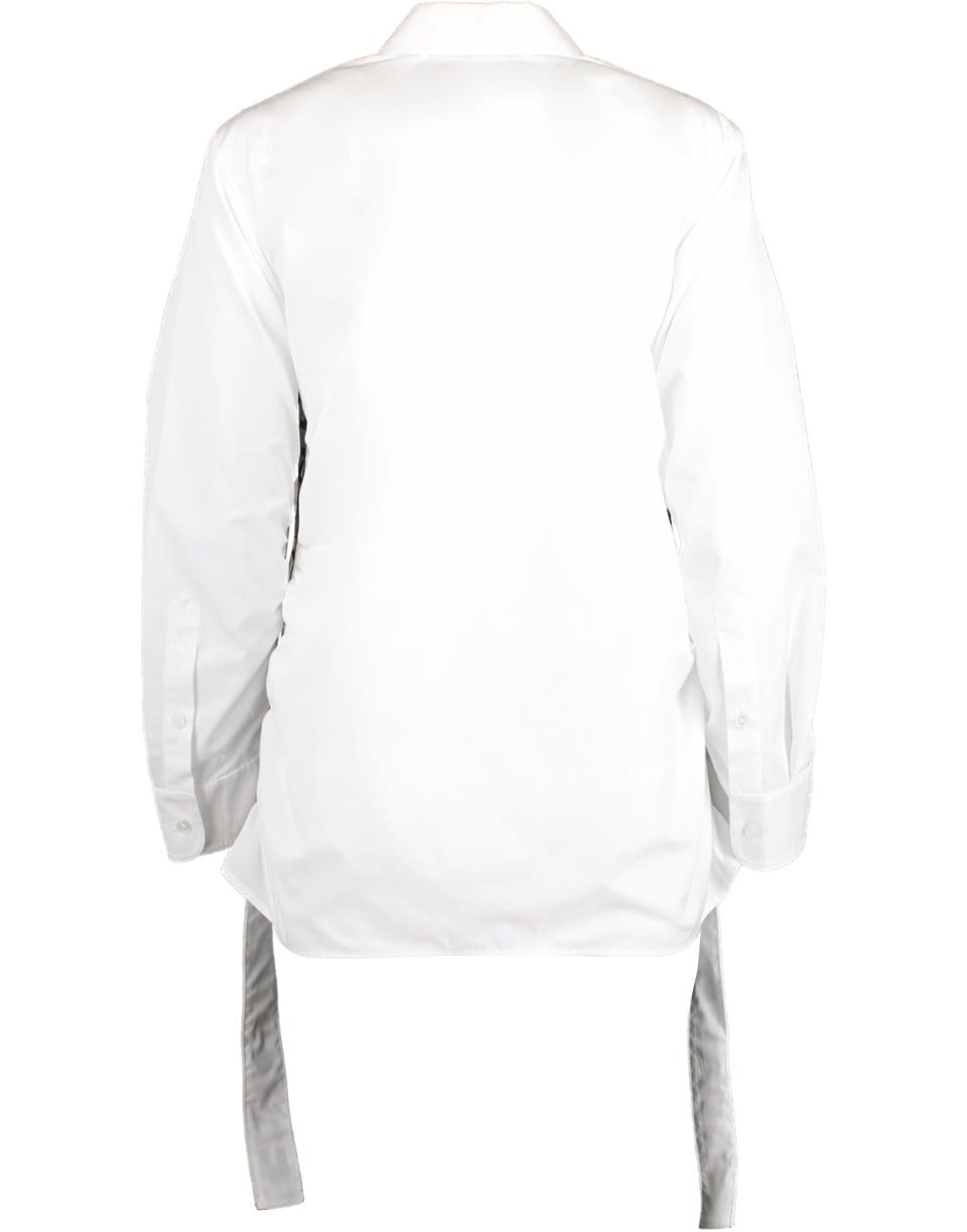 STELLA MCCARTNEY-Elora Logo Button Down Shirt-