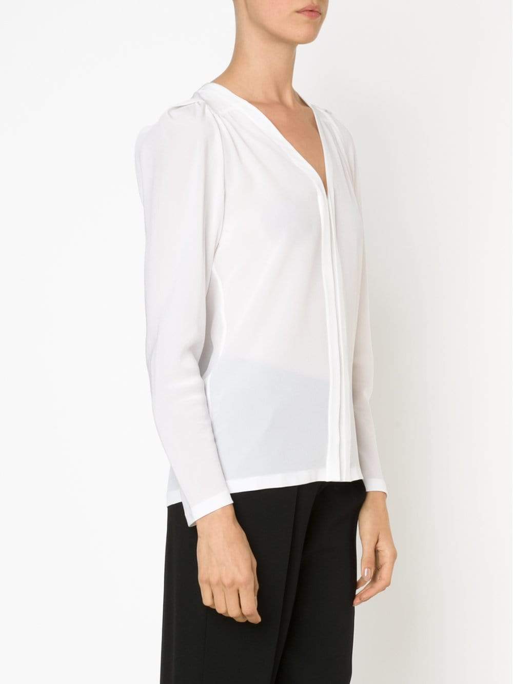 STELLA MCCARTNEY-Gathered Shoulder Blouse-