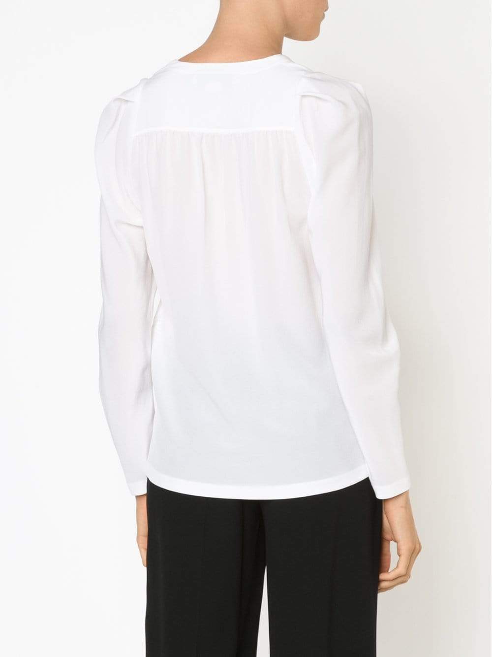STELLA MCCARTNEY-Gathered Shoulder Blouse-