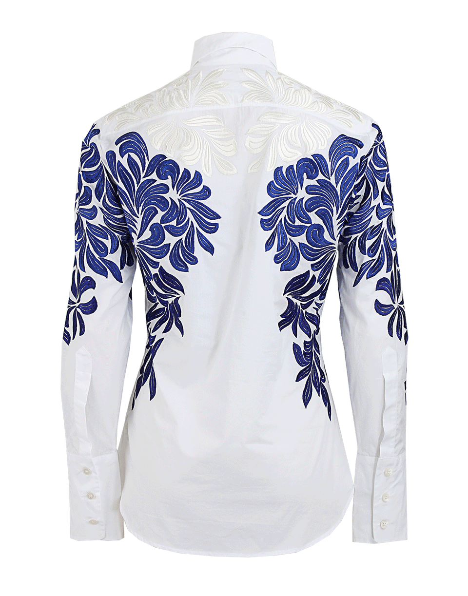 STELLA MCCARTNEY-Embroidered Hidden Button Blouse-