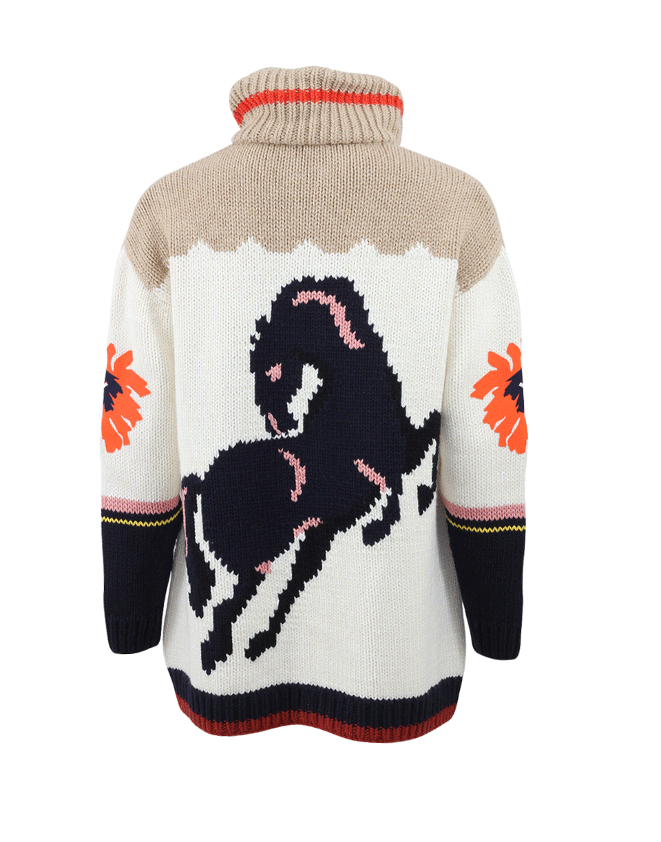 STELLA MCCARTNEY-Heavy Horse Intarsia Cardigan-
