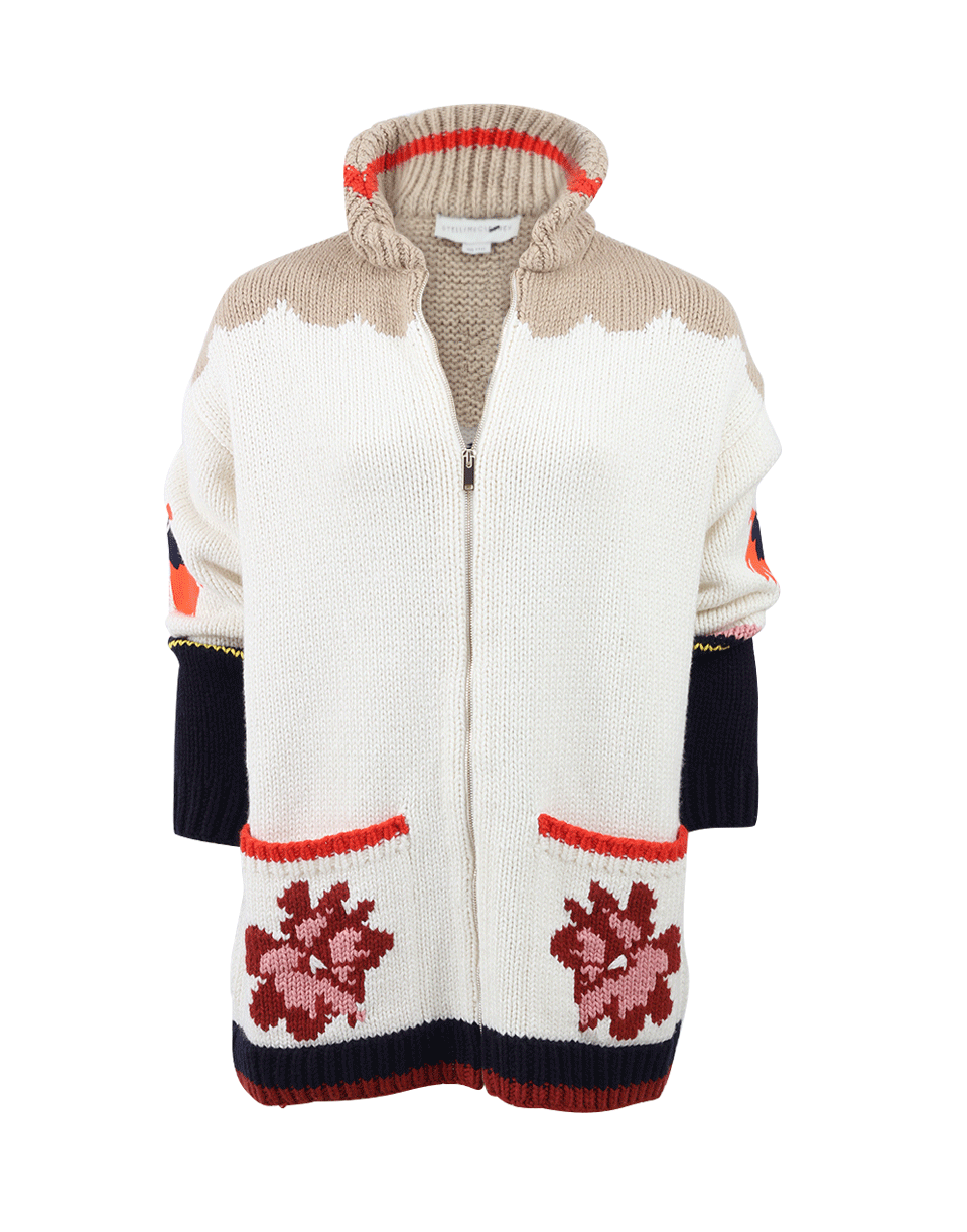 STELLA MCCARTNEY-Heavy Horse Intarsia Cardigan-