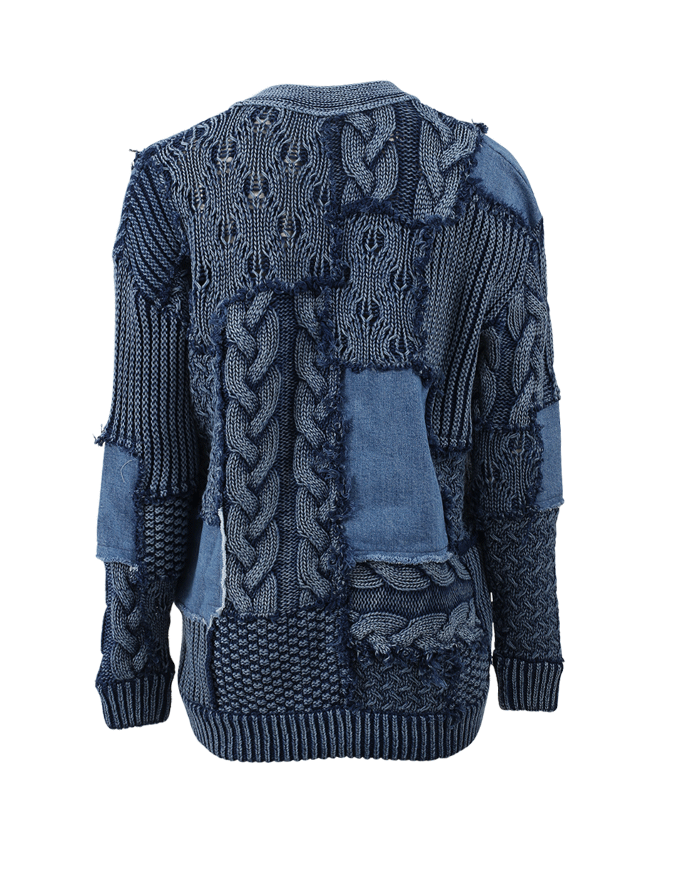 STELLA MCCARTNEY-Mixed Media Oversized Cardigan-