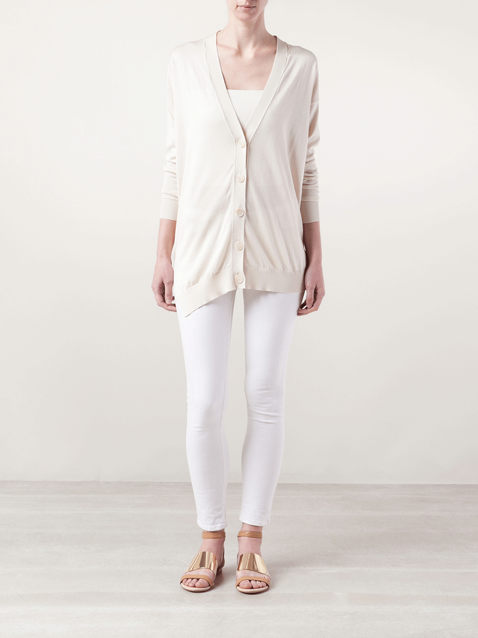 STELLA MCCARTNEY-V-Neck Cardigan With Slits-