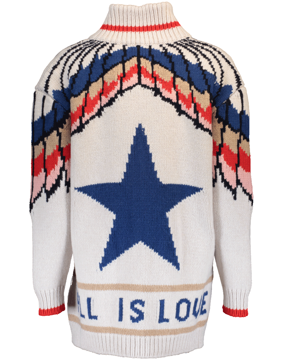 STELLA MCCARTNEY-Intarsia Chunky Cardigan-