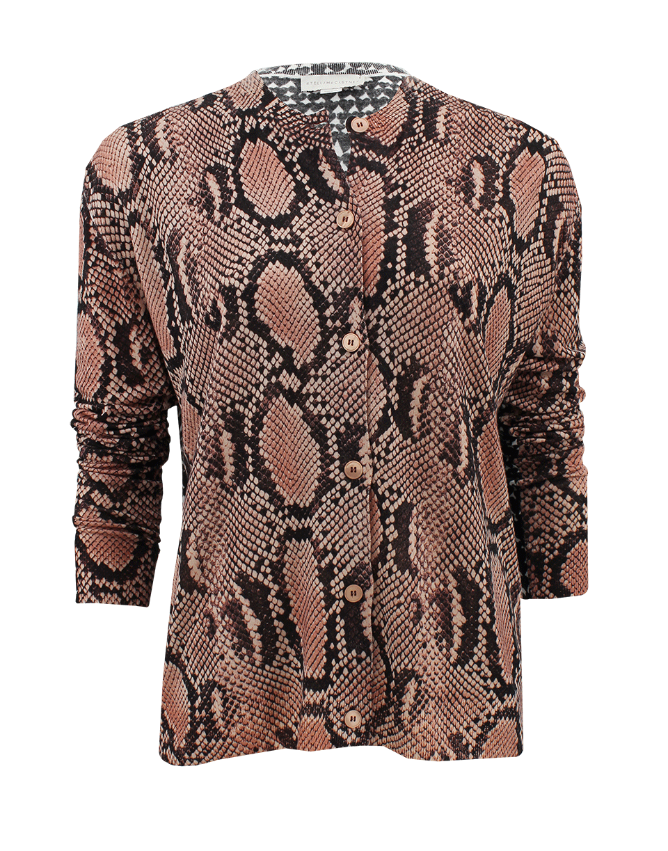 STELLA MCCARTNEY-Crewneck Snake And Heart Cardigan-