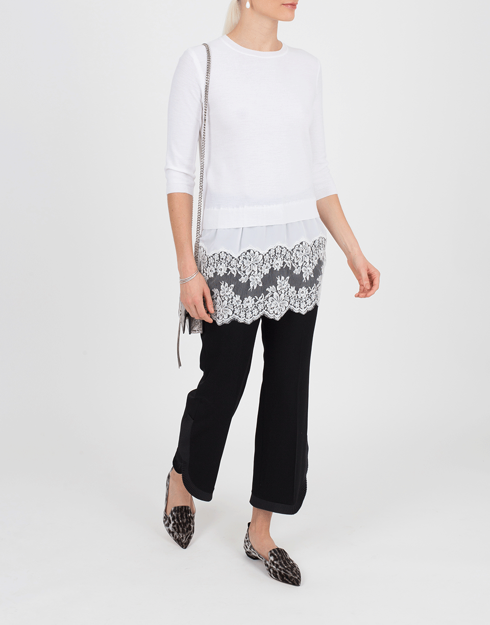 STELLA MCCARTNEY-Lace Underlay Pullover-