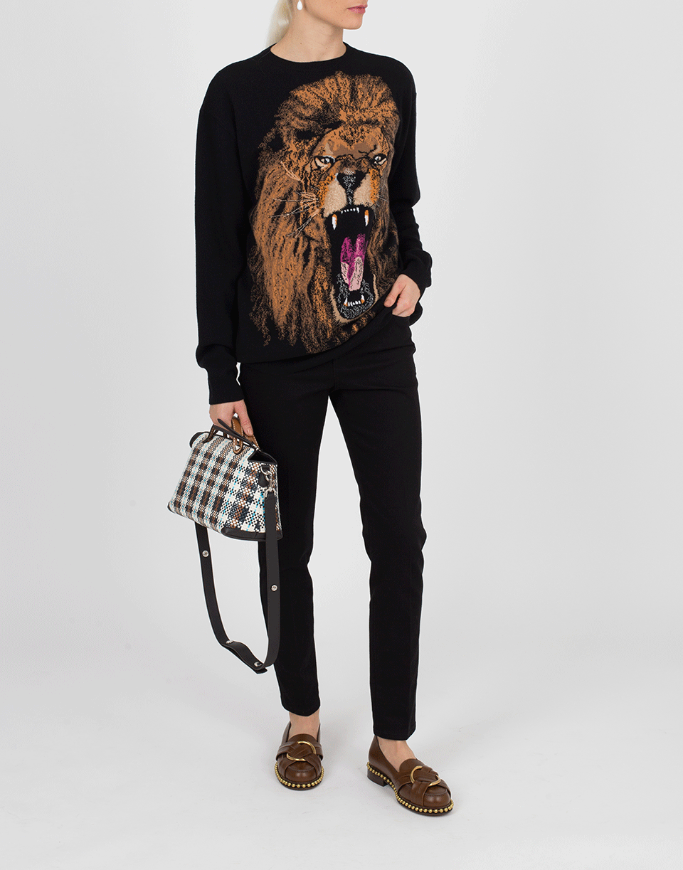 STELLA MCCARTNEY-Intarsia Lion Pullover-