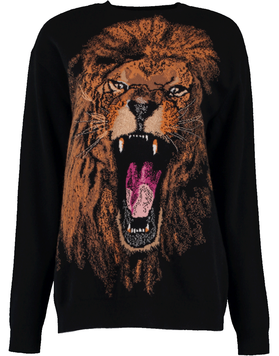 STELLA MCCARTNEY-Intarsia Lion Pullover-