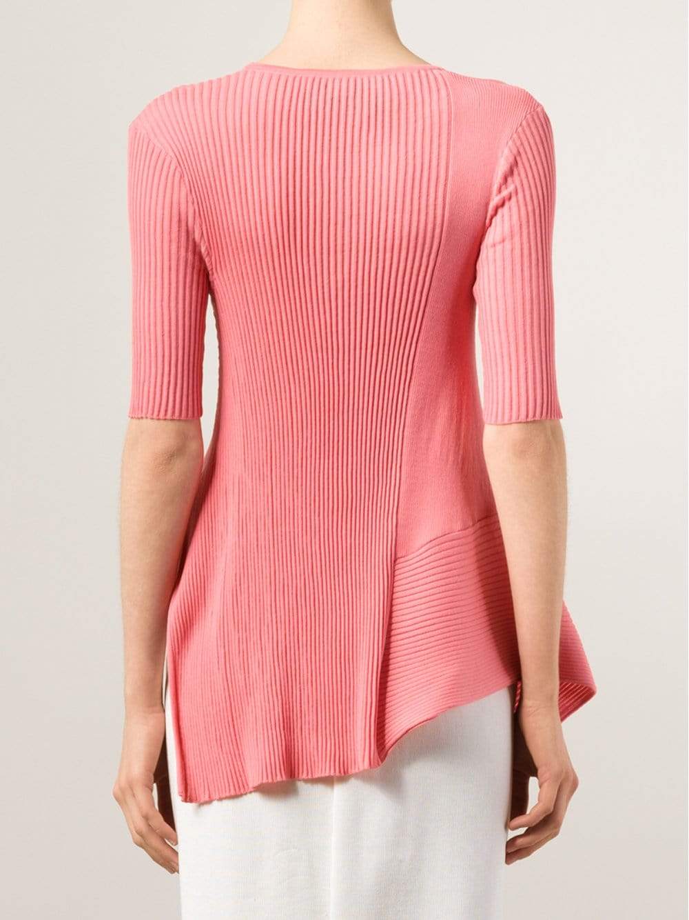 STELLA MCCARTNEY-Asymmetrical Ribbed Top-