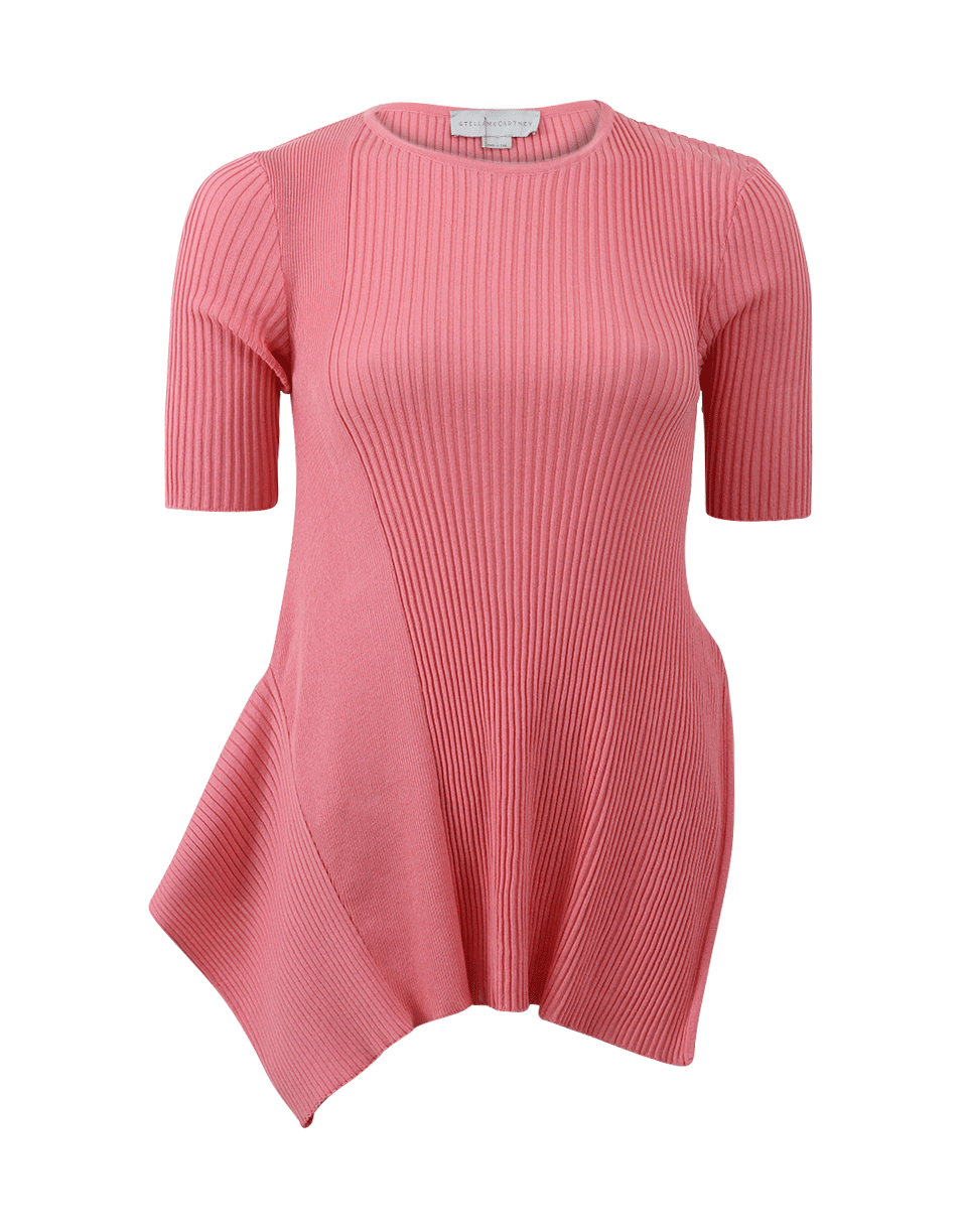STELLA MCCARTNEY-Asymmetrical Ribbed Top-