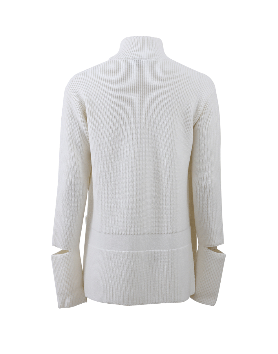 STELLA MCCARTNEY-Mock Turtleneck Slit Pullover-
