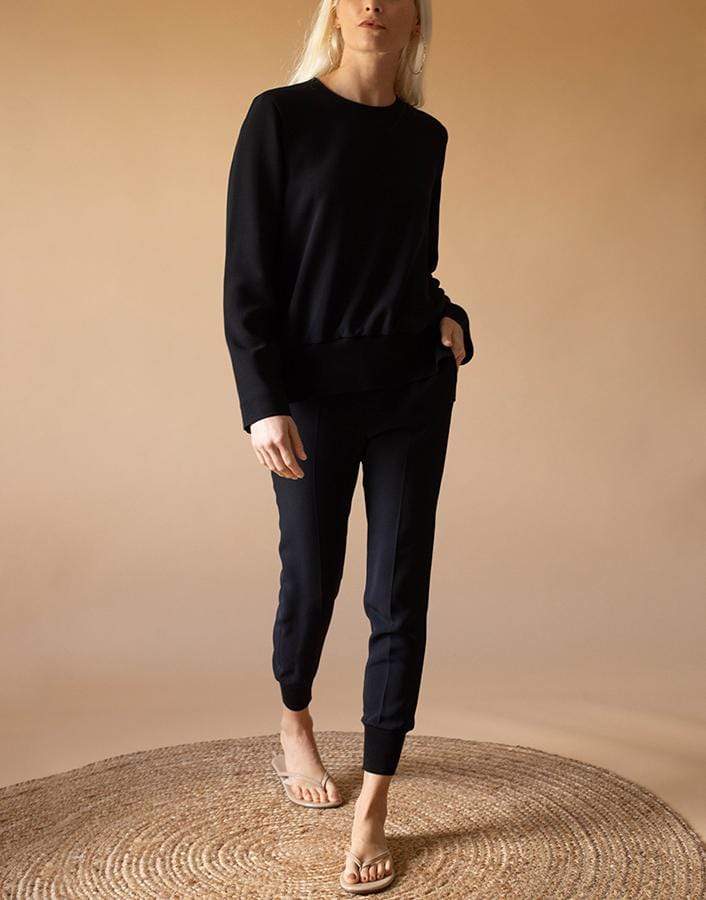 STELLA MCCARTNEY-Black Charley Stretch Cady Top-
