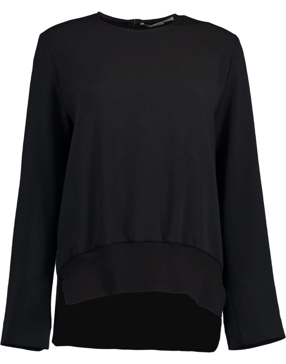 STELLA MCCARTNEY-Black Charley Stretch Cady Top-