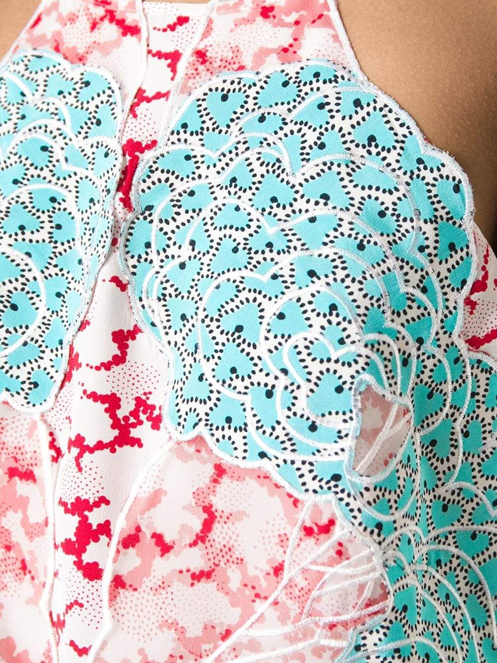 STELLA MCCARTNEY-Embroidered Lace Top-CAMELIA