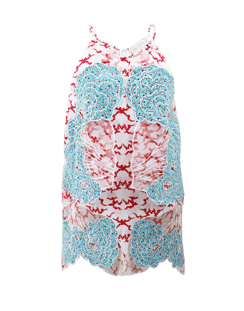STELLA MCCARTNEY-Embroidered Lace Top-CAMELIA