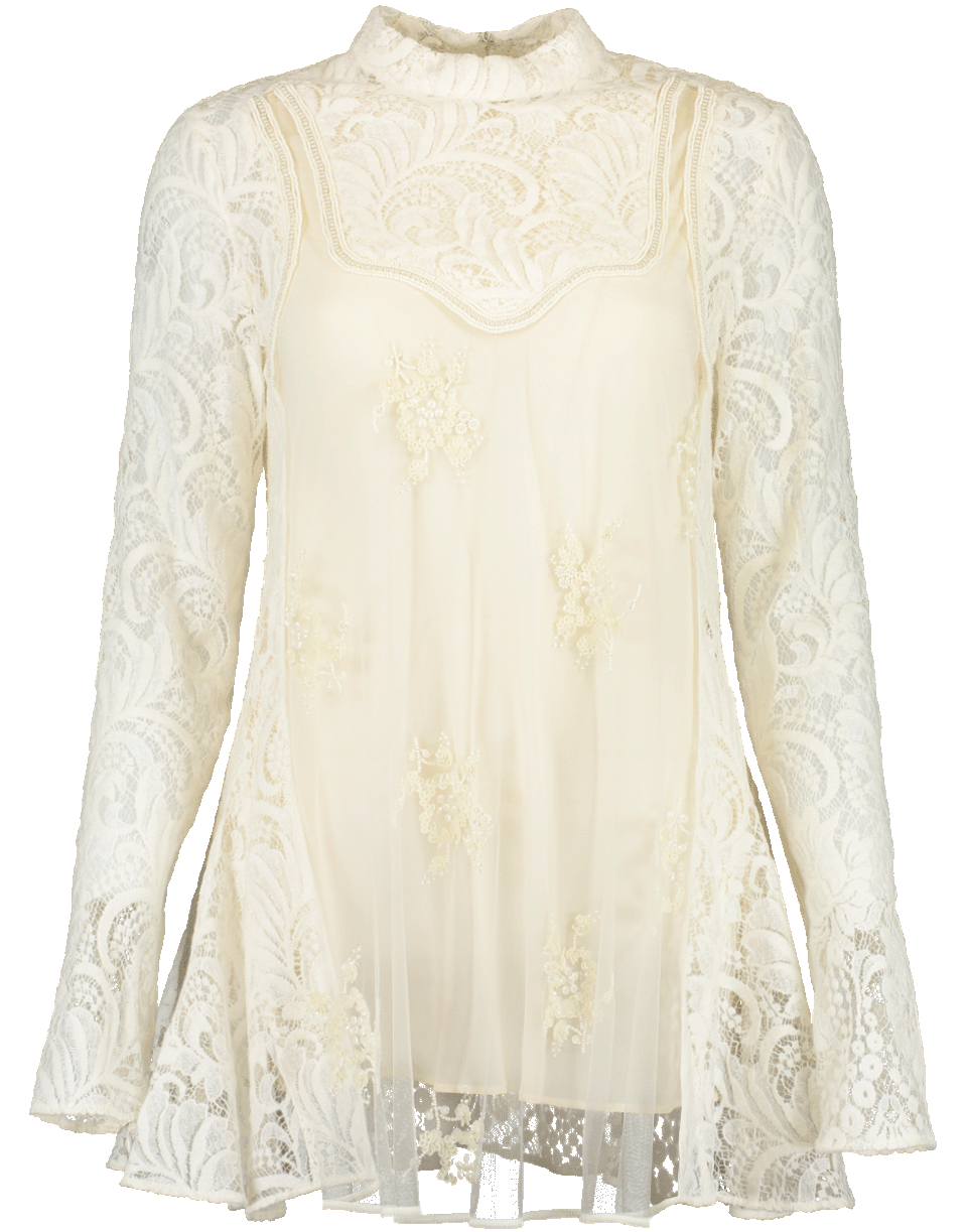 STELLA MCCARTNEY-Selah Floral Lace Top-