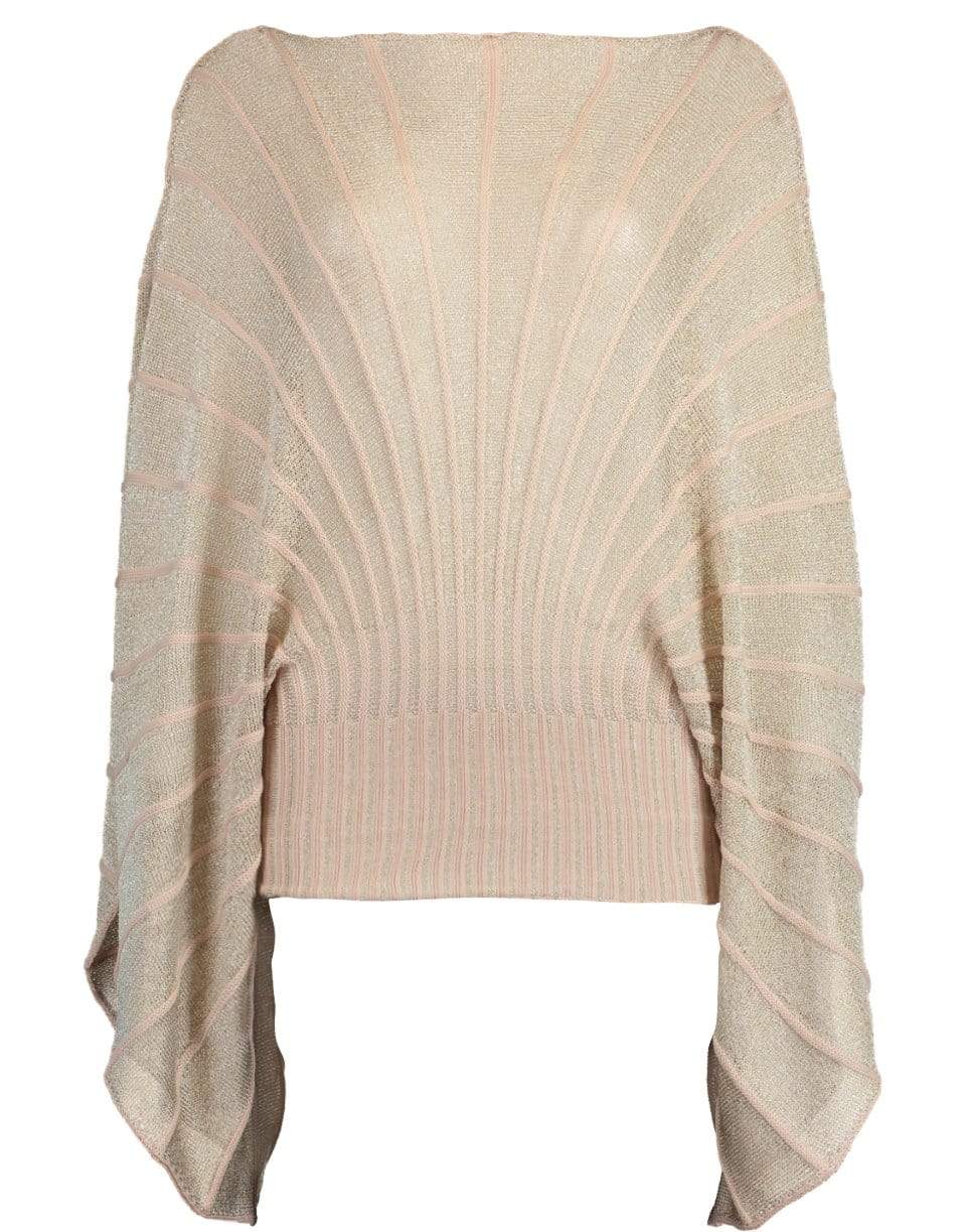 STELLA MCCARTNEY-Lurex Striped Long Top-