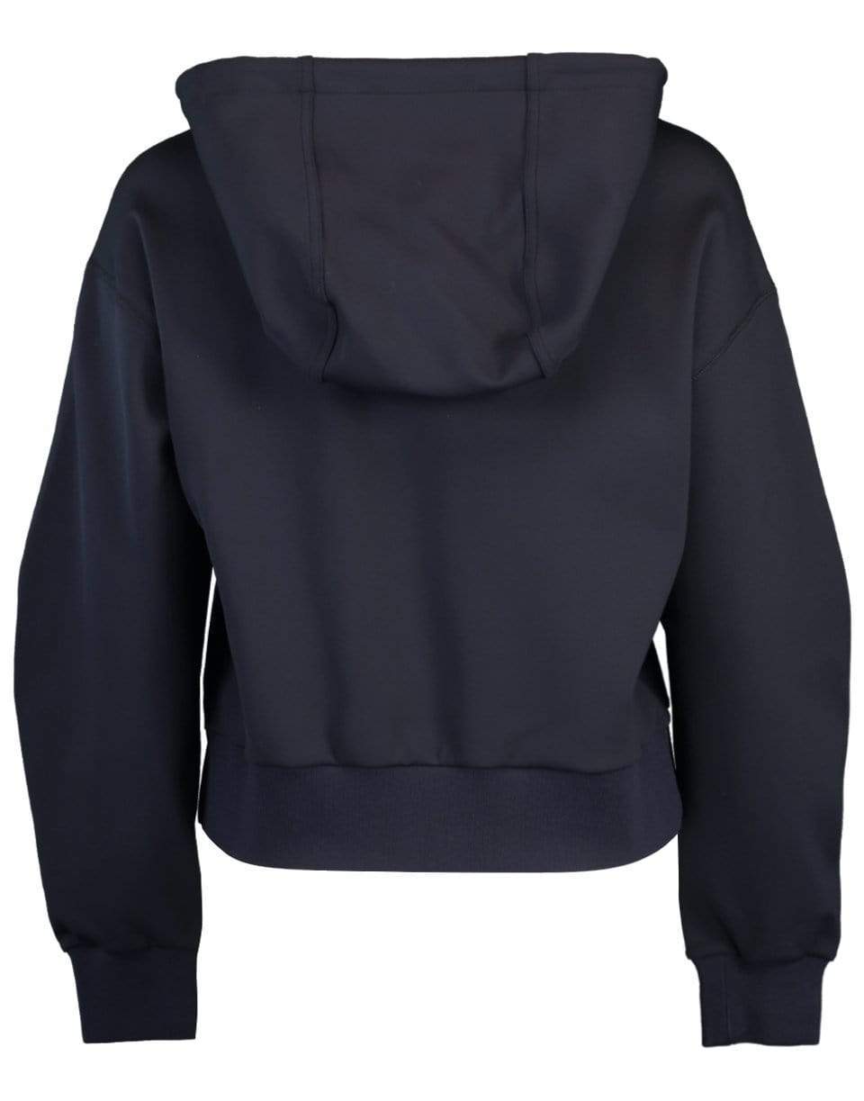 STELLA MCCARTNEY-Navy Scuba Logo Print Hoodie-
