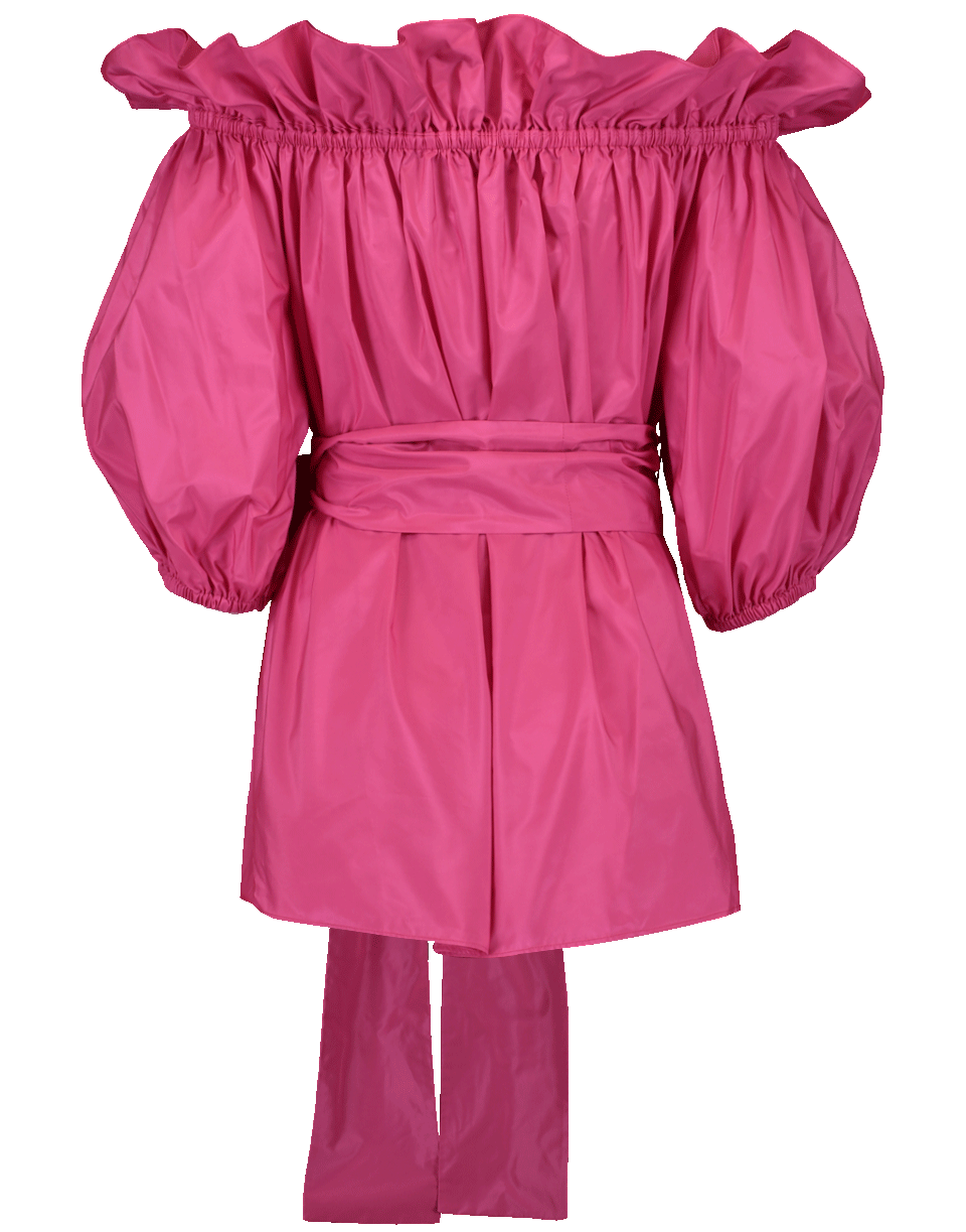 STELLA MCCARTNEY-Taffeta Off Shoulder Top-PINK