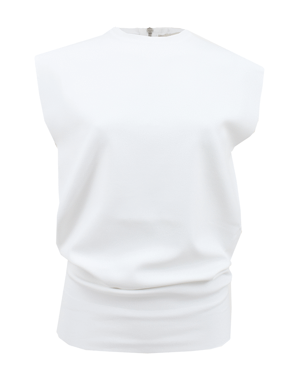 STELLA MCCARTNEY-Sleeveless Crewneck Back Zip Top-
