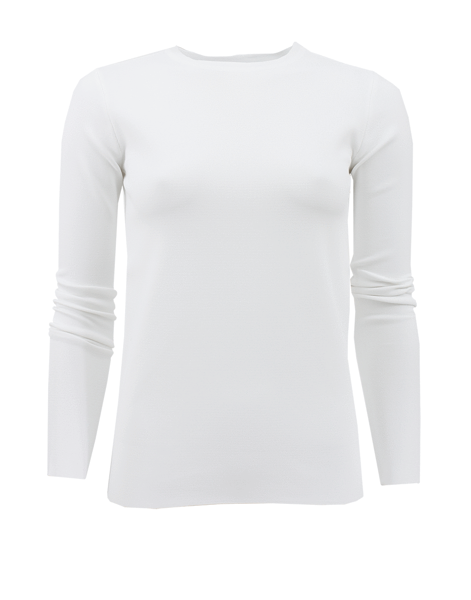 STELLA MCCARTNEY-Long Sleeve Crewneck Fitted Top-