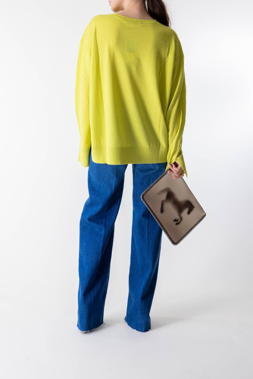 Iconic Jumper-LIME-XS-CLOTHINGTOPSWEATER-STELLA MCCARTNEY