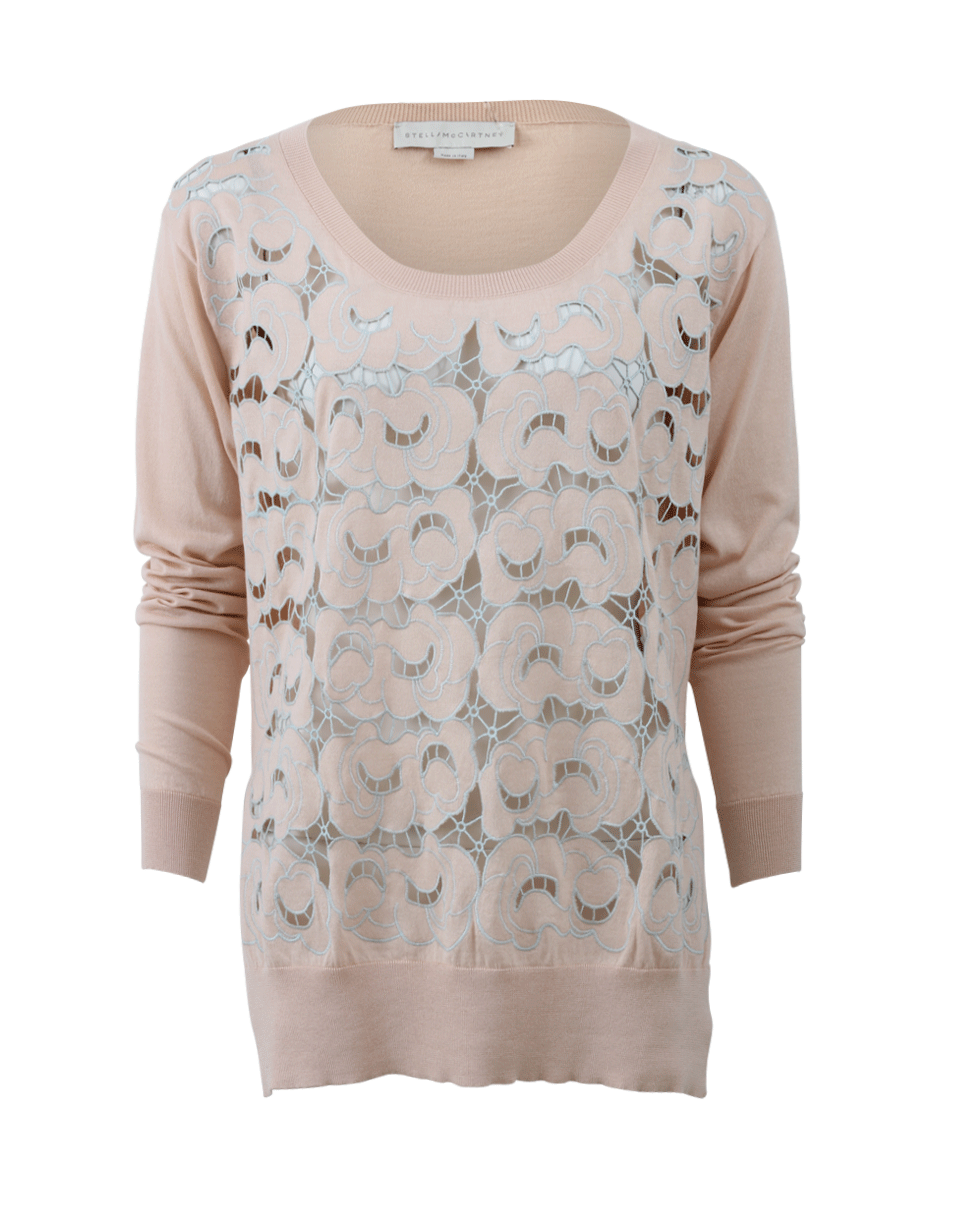 STELLA MCCARTNEY-Lace Front Knit Tunic-