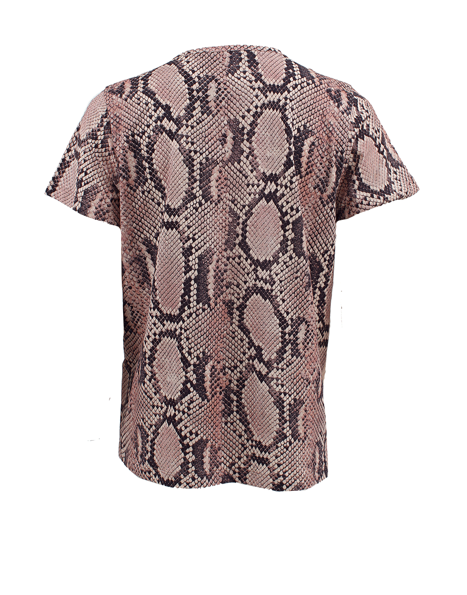 STELLA MCCARTNEY-Mixed Snake And Lace T-Shirt-