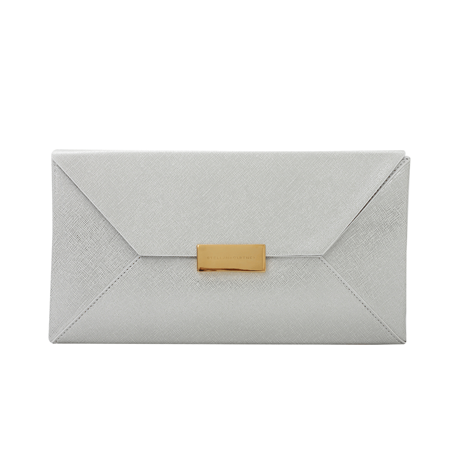 STELLA MCCARTNEY-Metallic Clutch-