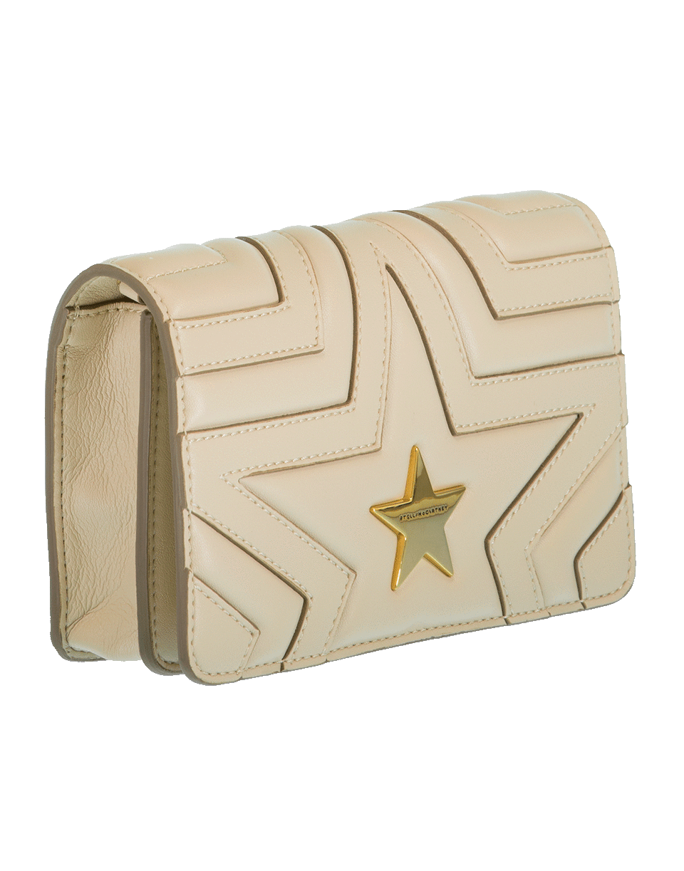 STELLA MCCARTNEY-Stella Star Flap Shoulder Bag-CREAM