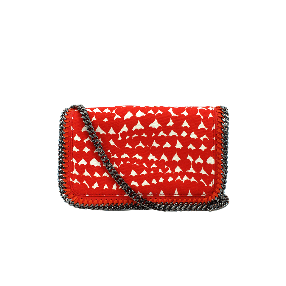 STELLA MCCARTNEY-Print Crossbody Clutch-LIPSTICK