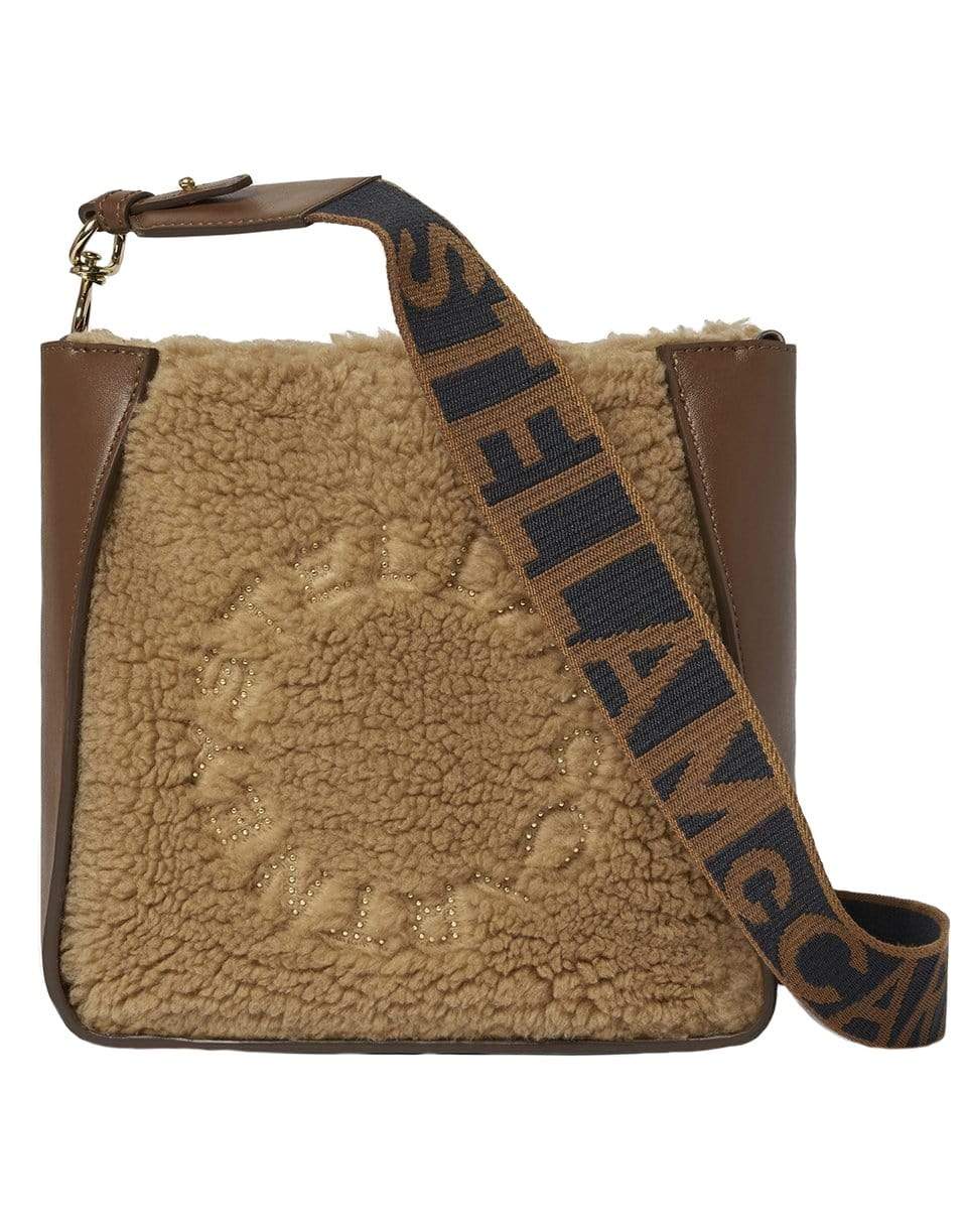 STELLA MCCARTNEY-Teddy Mini Crossbody Bag - Biscuit-BISCUIT