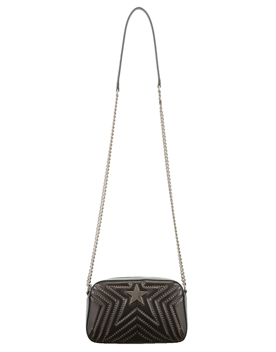 STELLA MCCARTNEY-Stella Star Small Studded Shoulder Bag-BLACK