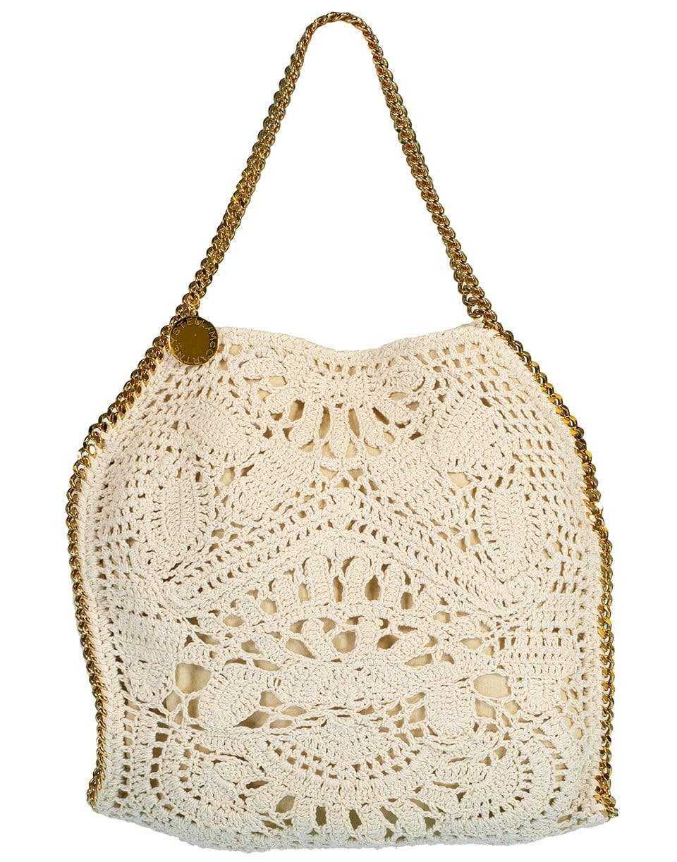 STELLA MCCARTNEY-Cotton Crochet Ajouree Tote-BTTRCRM