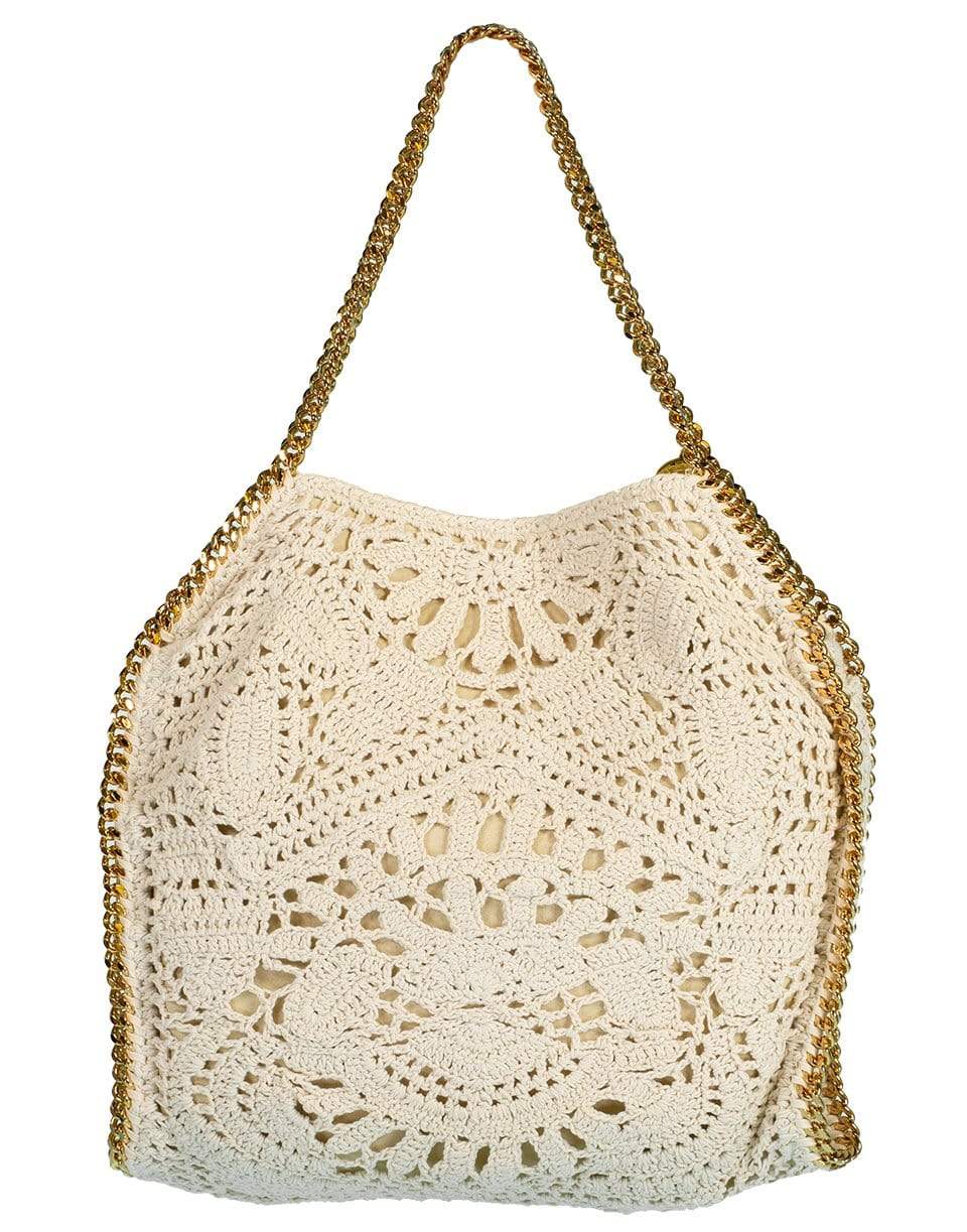 STELLA MCCARTNEY-Cotton Crochet Ajouree Tote-BTTRCRM