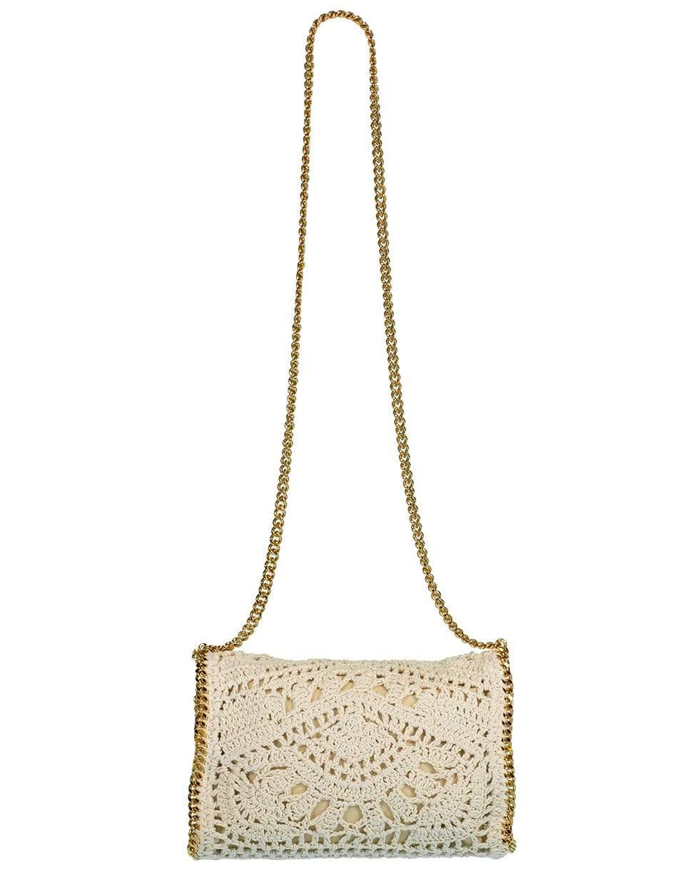 STELLA MCCARTNEY-Mini Cotton Crochet Ajouree Bag-BTTRCRM