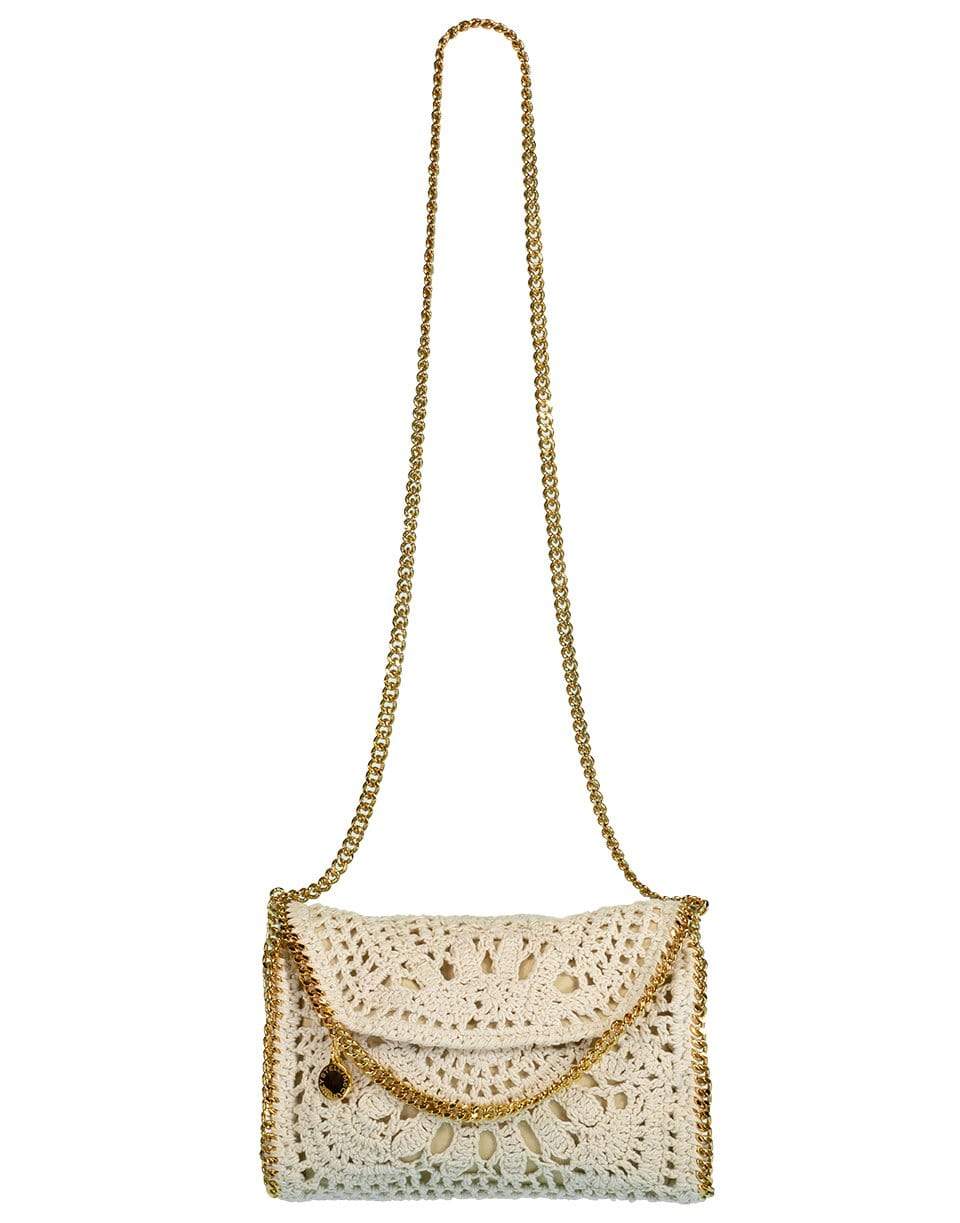 STELLA MCCARTNEY-Mini Cotton Crochet Ajouree Bag-BTTRCRM