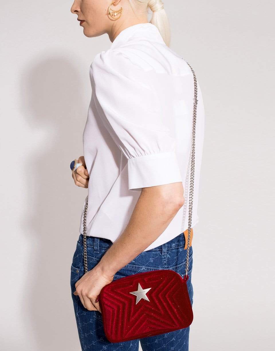 STELLA MCCARTNEY-Stella Star Mini Shoulder Bag-FUXIA